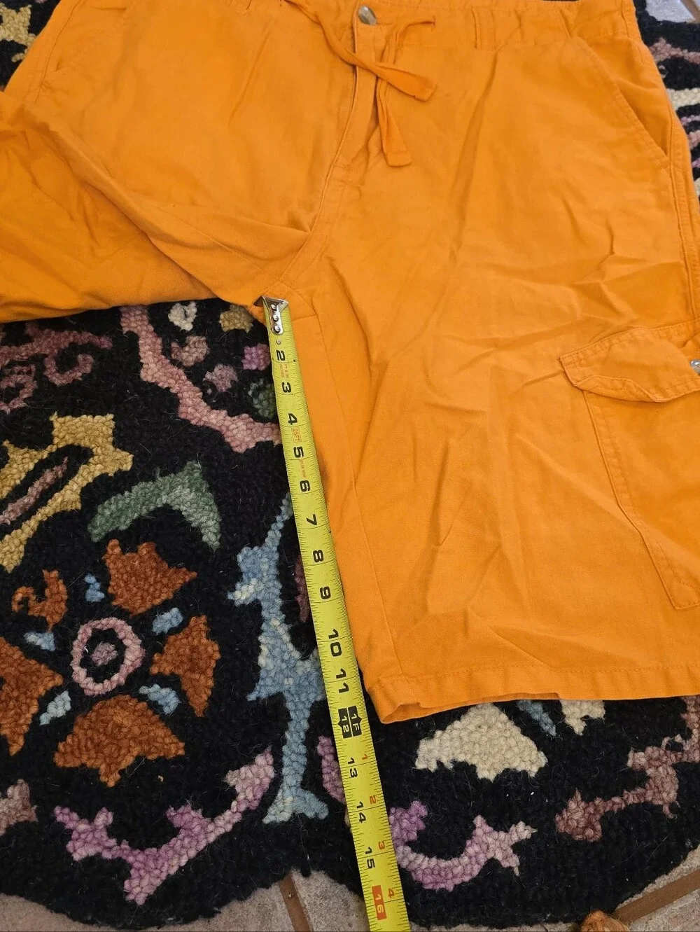 🔥🔥Y2K baggy Sean John orange linen cargo shorts size 36🔥🔥 #cargo #linen #y2k